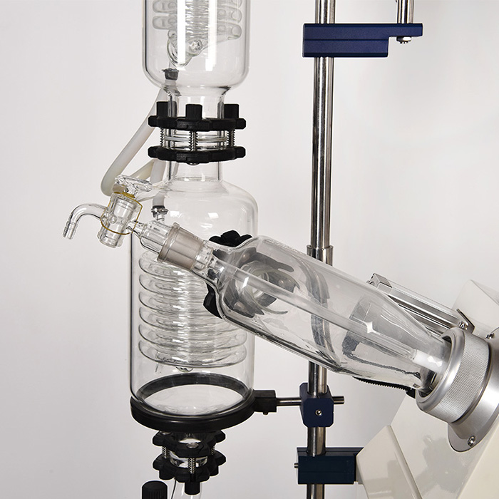 short path distillation rotary evaporator four way bottle