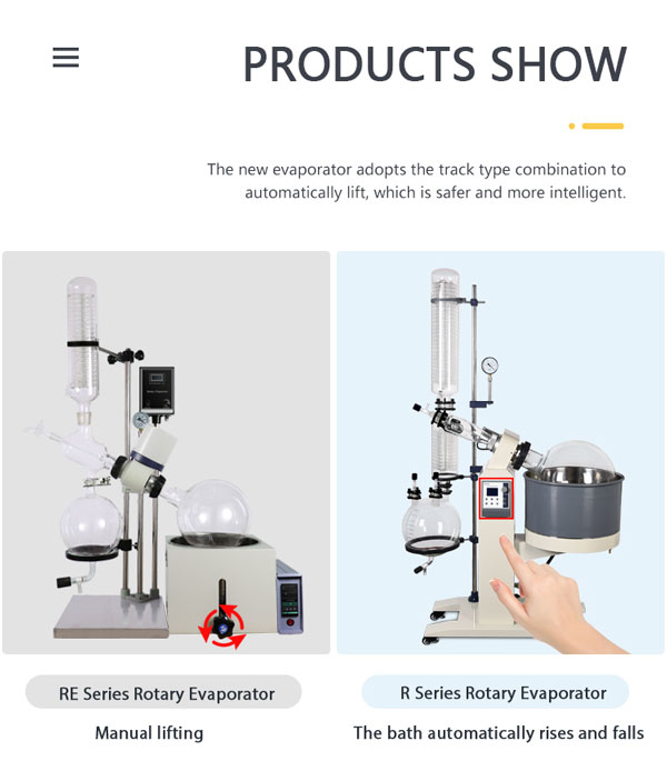 types of rotary evaporator